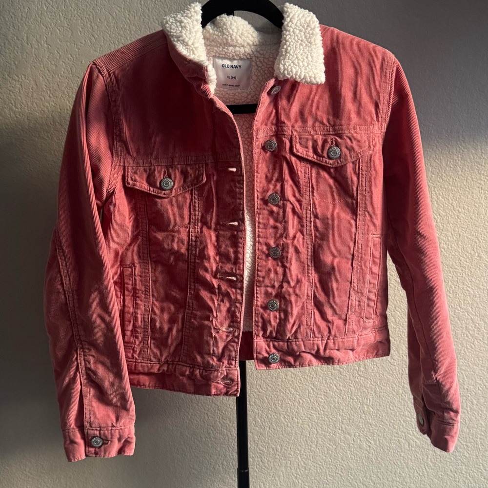 LIGHTLY WORN Old Navy Girl’s Jacket with Sherpa Lining
